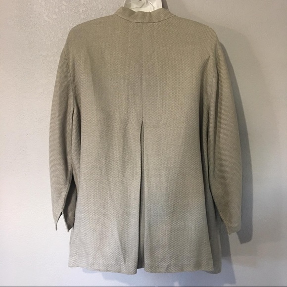 SOLD EILEEN FISHER | LINEN / COTTON BLAZER - Picture 6 of 7